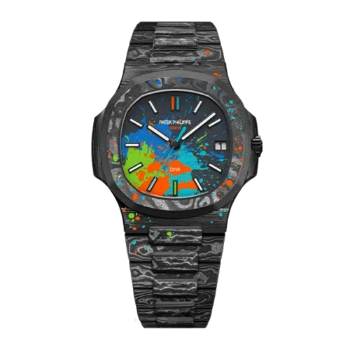 Nautilus 5711 DIW Carbon DIWF 1:1 Best Edition Carbon Motley Dial On Carbon Bracelet 324CS